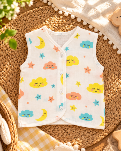 Double Muslin Sunshine Print Jabla