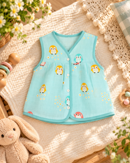 Double Muslin Yoke Pequin Jabla