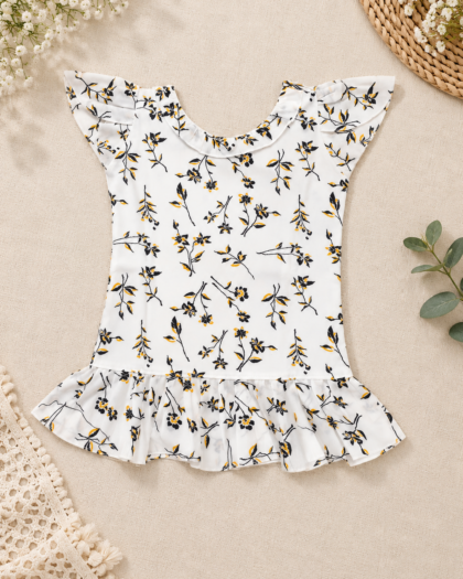 Top With Petal Sleeve/4-5 Years