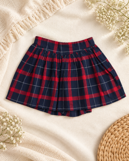 Divided Red Skirt for Girls/6-7 years